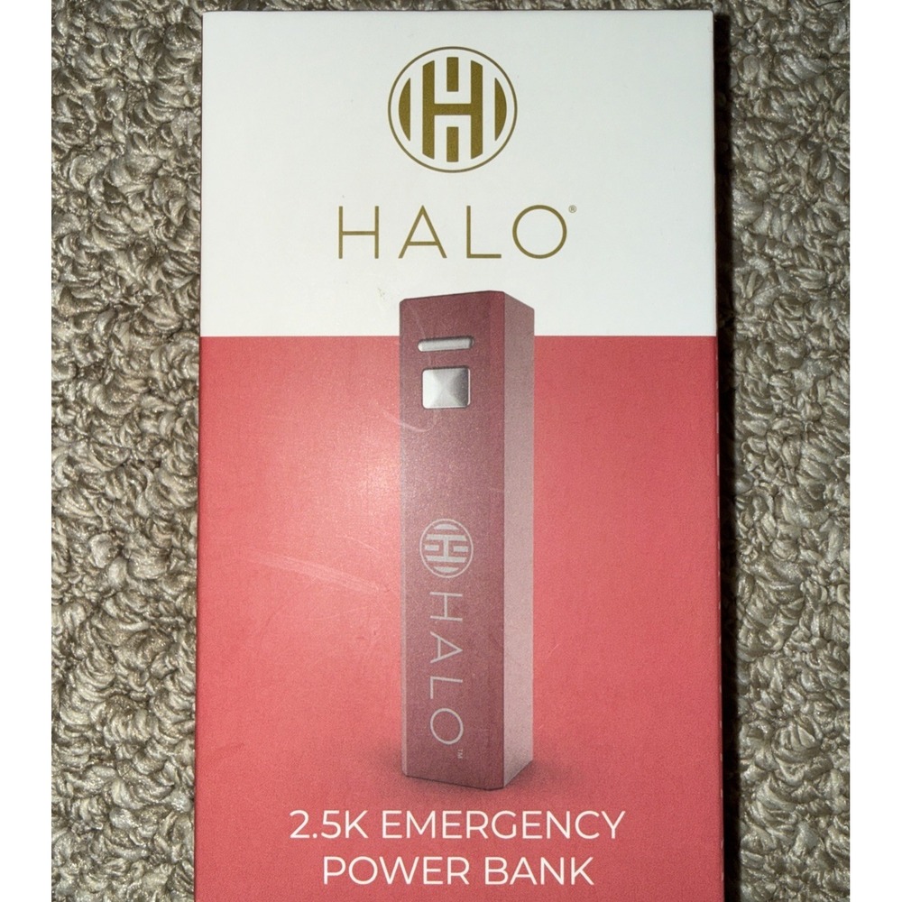 Halo 2.2K Emergency Power Bank Red/Pink‎ Portable Charger